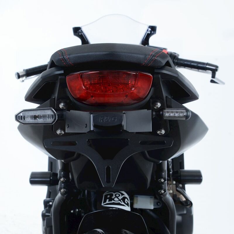Support de plaque R&G RACING noir Honda CB650R Support de plaque R&G RACING noir Honda CB650R – Image 3