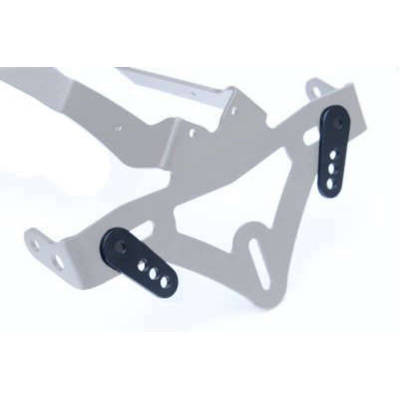 Adaptateur de plaque d'immatriculation R&G RACING noir pour support de plaque Adaptateur de plaque d'immatriculation R&G RACING noir pour support de plaque