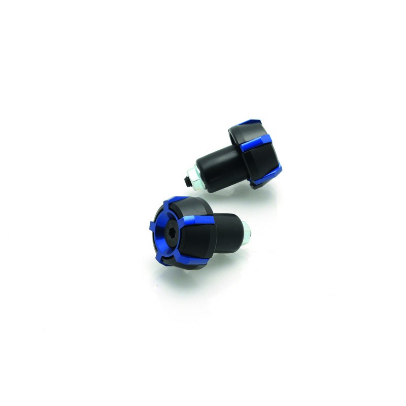 Embouts de guidon V PARTS Spark Ø18mm Noir/Bleu Embouts de guidon V PARTS Spark Ø18mm Noir/Bleu