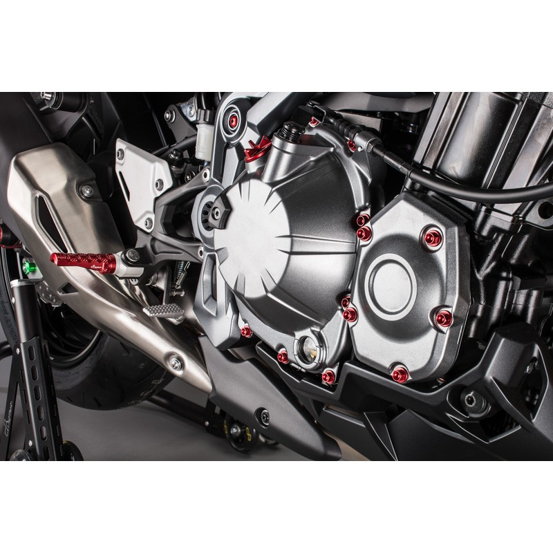 Kit vis moteur LIGHTECH rouge (25 pièces) Kawasaki Z900 Kit vis moteur LIGHTECH rouge (25 pièces) Kawasaki Z900 – Image 3