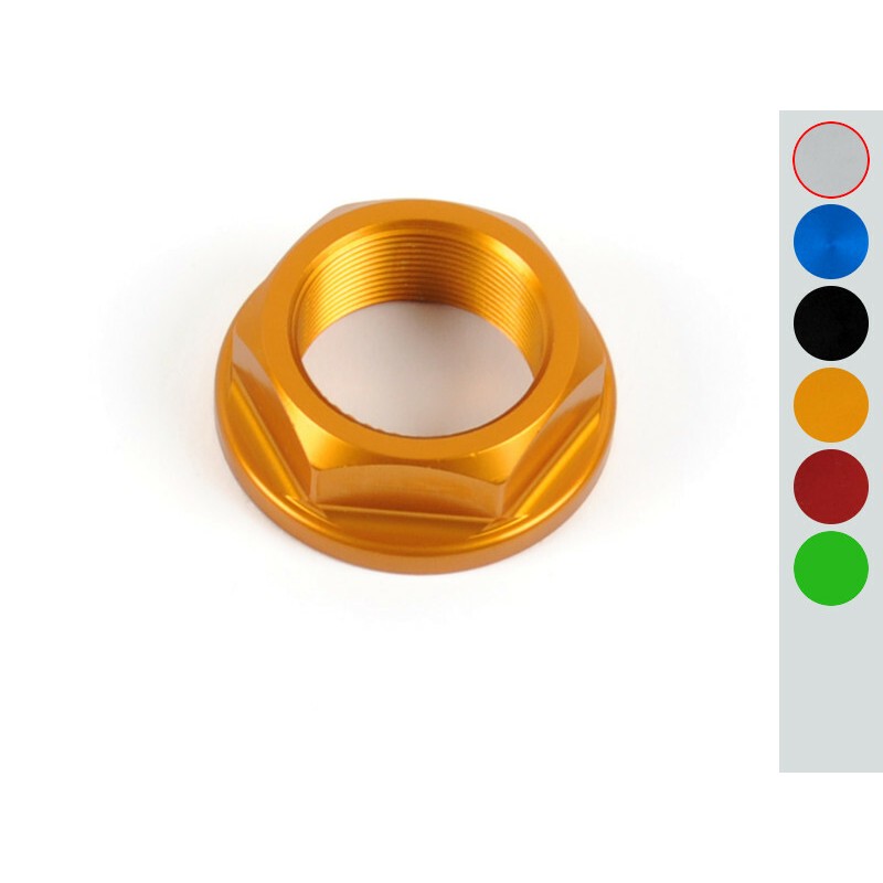 Ecrou de colonne de direction LIGHTECH ergal argent Kawasaki Z750 Ecrou de colonne de direction LIGHTECH ergal argent Kawasaki Z750