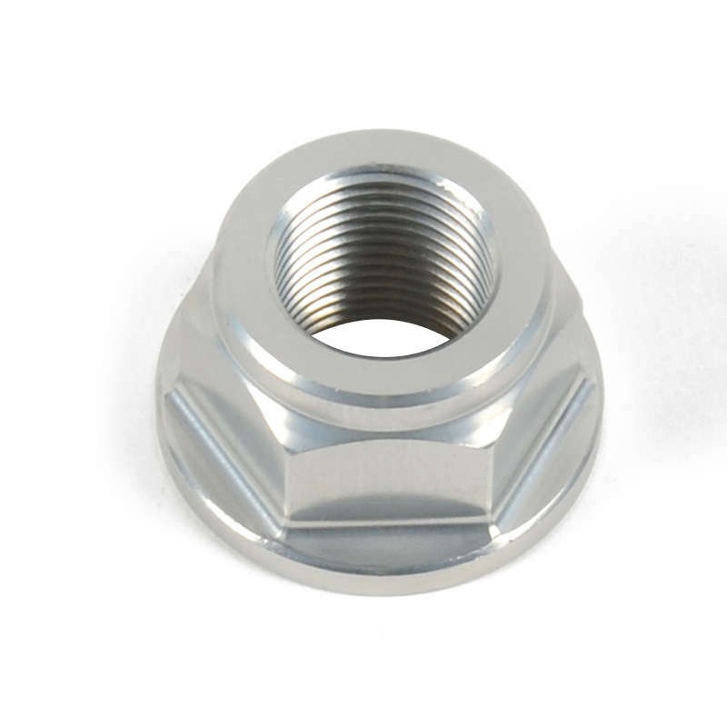 Écrou d'axe de bras oscillant/de roue arrière LIGHTECH M18x1,5 alu argent Écrou d'axe de bras oscillant/de roue arrière LIGHTECH M18x1,5 alu argent
