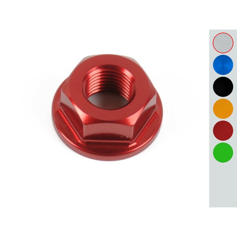 Ecrou d'axe de roue arrière LIGHTECH ergal argent Kawasaki Ninja 250R Ecrou d'axe de roue arrière LIGHTECH ergal argent Kawasaki Ninja 250R