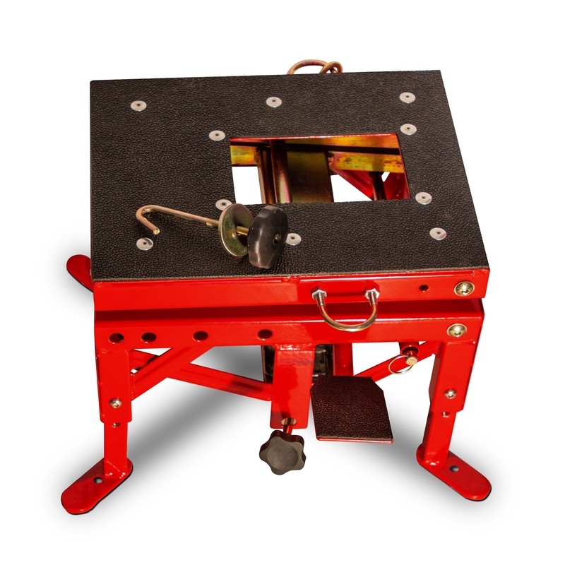 Lève-moto hydraulique BIHR rouge (roues non incluses) Lève-moto hydraulique BIHR rouge (roues non incluses) – Image 2