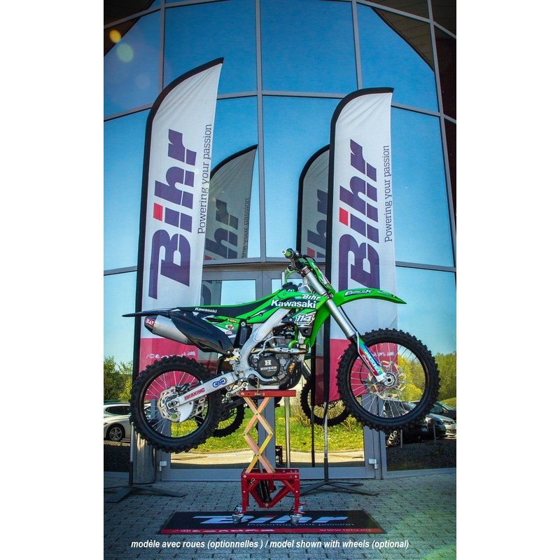 Lève-moto hydraulique BIHR rouge (roues non incluses) Lève-moto hydraulique BIHR rouge (roues non incluses) – Image 3