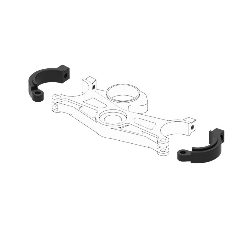 Support té de fourche pour demi-guidon bracelets LIGHTECH - BMW S1000RR Support té de fourche pour demi-guidon bracelets LIGHTECH - BMW S1000RR – Image 2