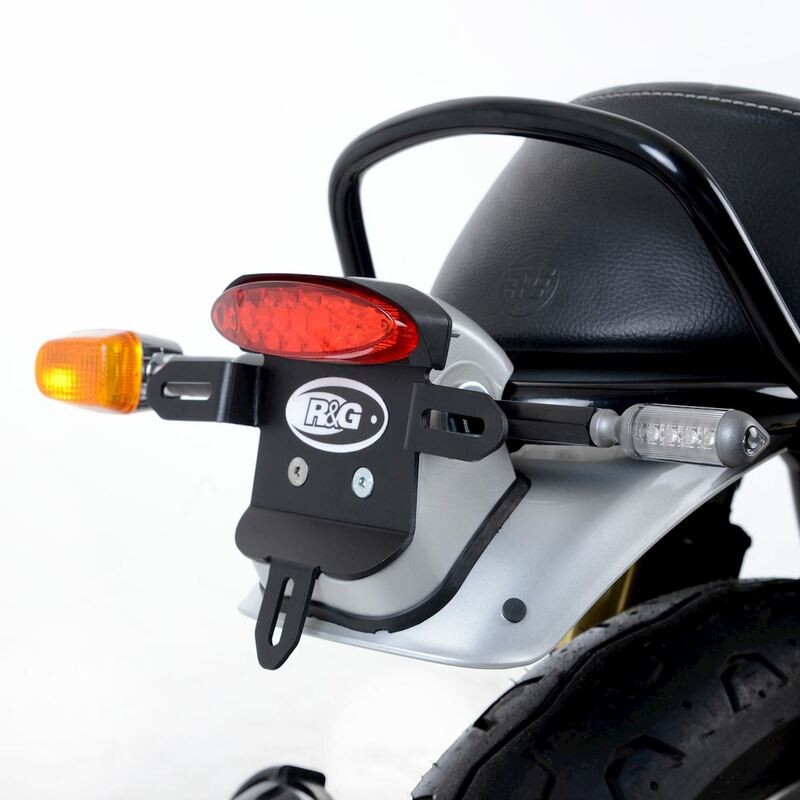 Support de plaque R&G RACING noir Royal Enfield Support de plaque R&G RACING noir Royal Enfield