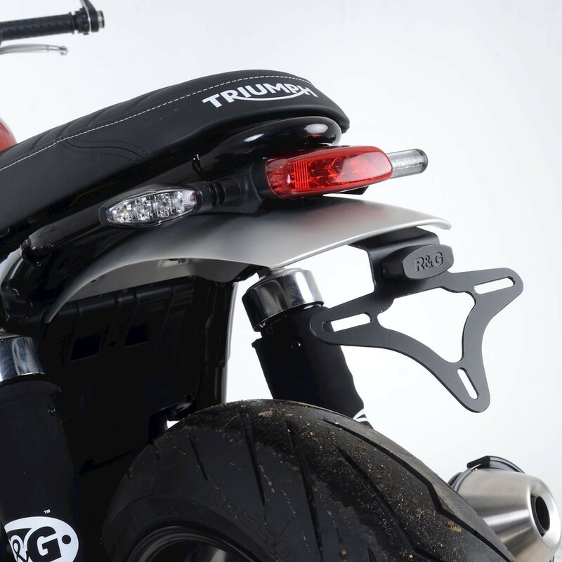 Support de plaque R&G RACING noir Triumph Speed Twin 1200 Support de plaque R&G RACING noir Triumph Speed Twin 1200