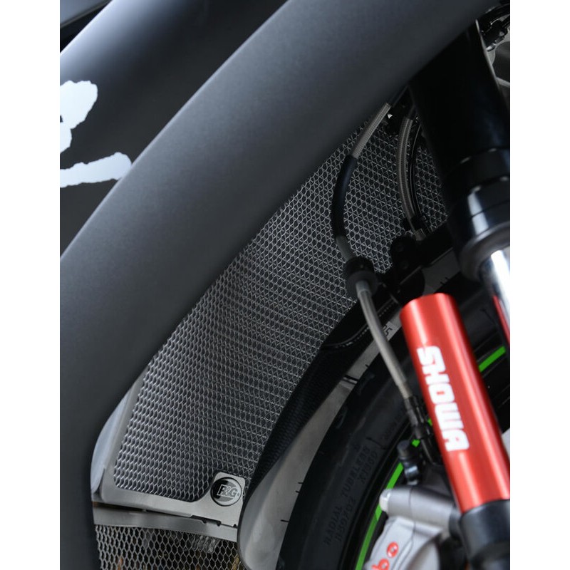 Protection de radiateur R&G RACING titane Kawasaki Ninja ZX-10R Protection de radiateur R&G RACING titane Kawasaki Ninja ZX-10R