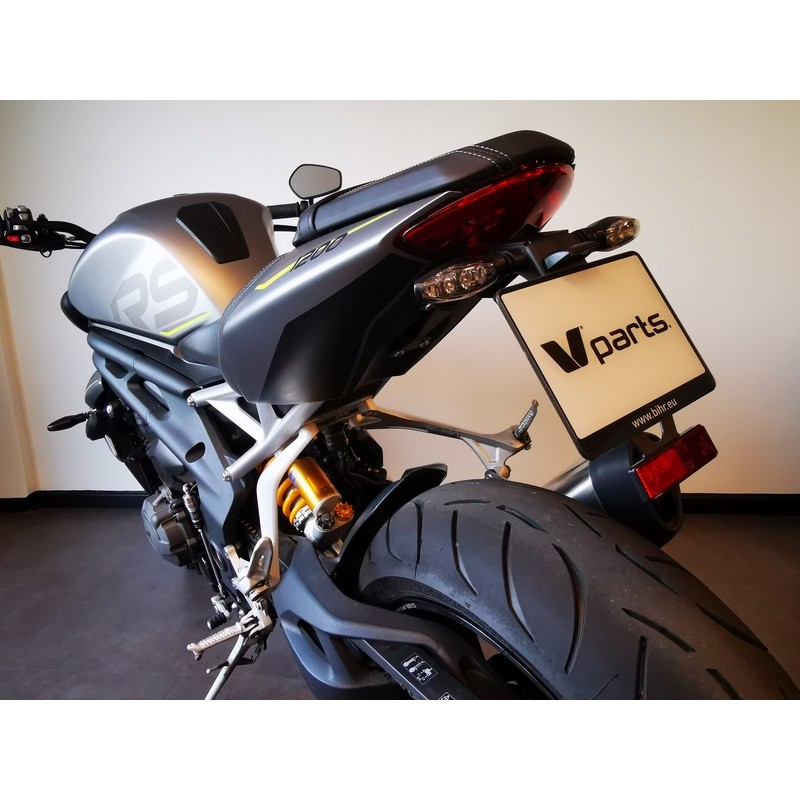 Support de plaque V PARTS - noir Triumph Speed Triple 1200 Support de plaque V PARTS - noir Triumph Speed Triple 1200 – Image 2