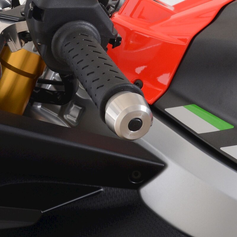 Embouts de guidon R&G RACING - inox Aprilia RS660 Embouts de guidon R&G RACING - inox Aprilia RS660