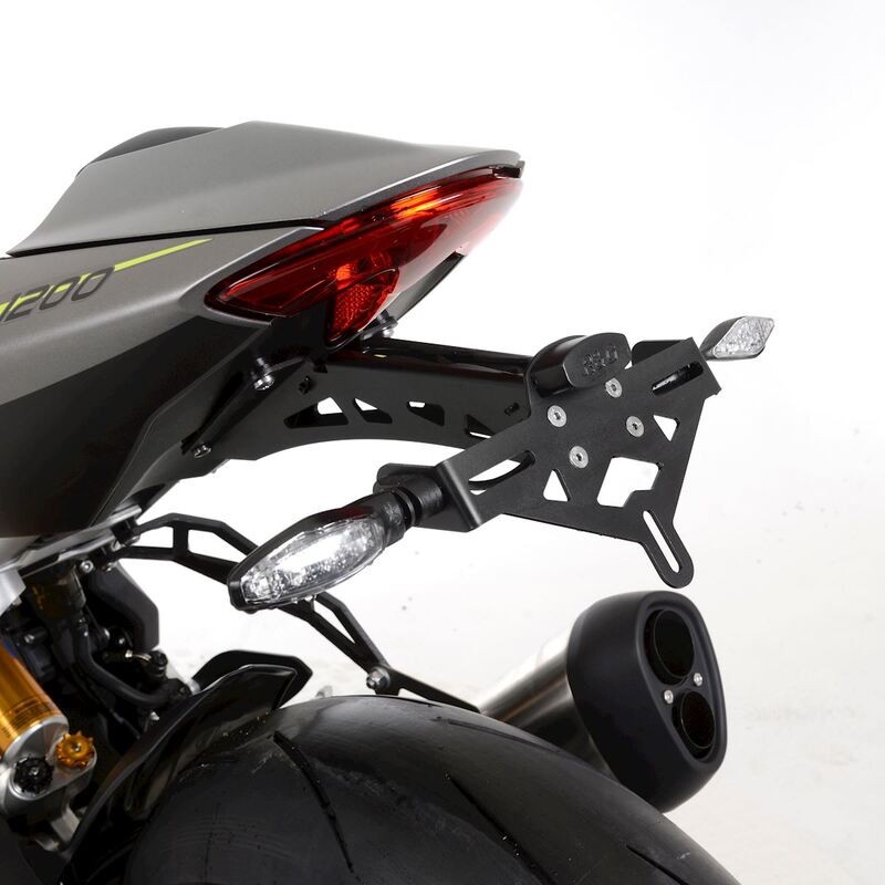 Support de plaque R&G RACING - noir Triumph Speed Triple 1200 RS Support de plaque R&G RACING - noir Triumph Speed Triple 1200 RS
