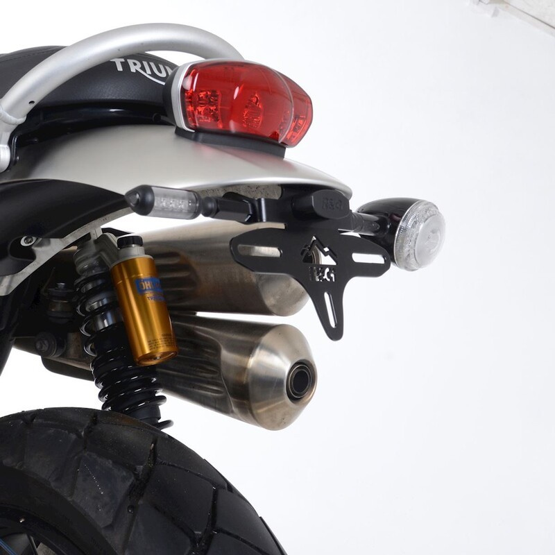 Support de plaque R&G RACING - noir Triumph 1200 Scrambler XC/XE Support de plaque R&G RACING - noir Triumph 1200 Scrambler XC/XE