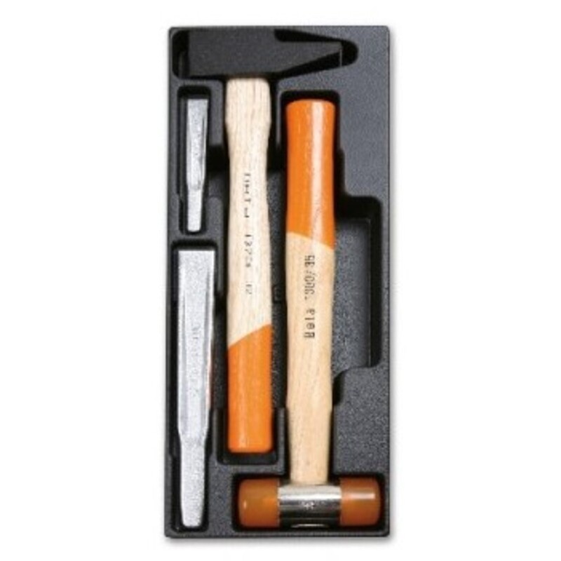 Plateau thermoformé rigide BETA avec composition d'outils - T233 Plateau thermoformé rigide BETA avec composition d'outils - T233