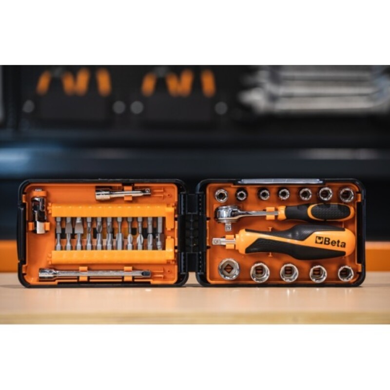Coffret compact BETA 11 douilles 6 pans, 21 embouts et 7 accessoires Coffret compact BETA 11 douilles 6 pans, 21 embouts et 7 accessoires – Image 8