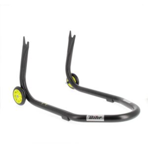 B������quille arri������re BIHR Home Track fixe supports en "V" noir mat roues jaune