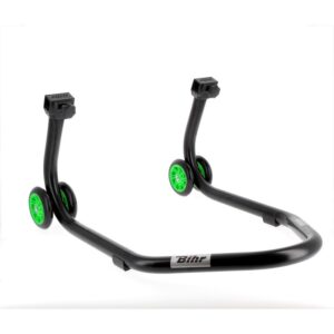 B������quille arri������re BIHR Home Track supports en "L" noir mat roues vert