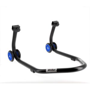 B������quille arri������re BIHR Home Track supports en "L" noir mat roues bleu