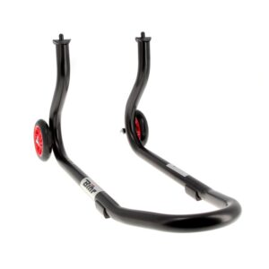 B������quille avant BIHR Home Track fixe noir mat roues rouge