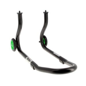 B������quille avant BIHR Home Track fixe noir mat roues vert