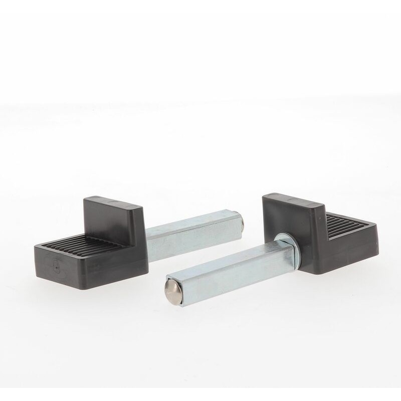 Béquille arrière BIHR Home Track supports en "L" noir mat roues orange Béquille arrière BIHR Home Track supports en "L" noir mat roues orange – Image 3