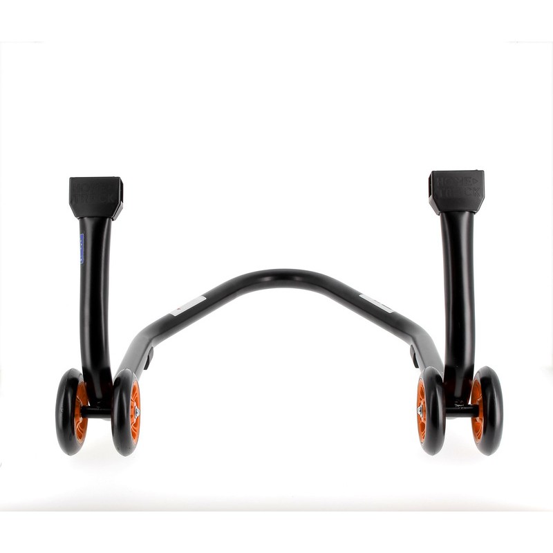 Béquille arrière BIHR Home Track supports en "L" noir mat roues orange Béquille arrière BIHR Home Track supports en "L" noir mat roues orange – Image 5