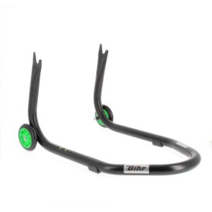 B������quille arri������re BIHR Home Track fixe supports en "V" noir mat roues vert