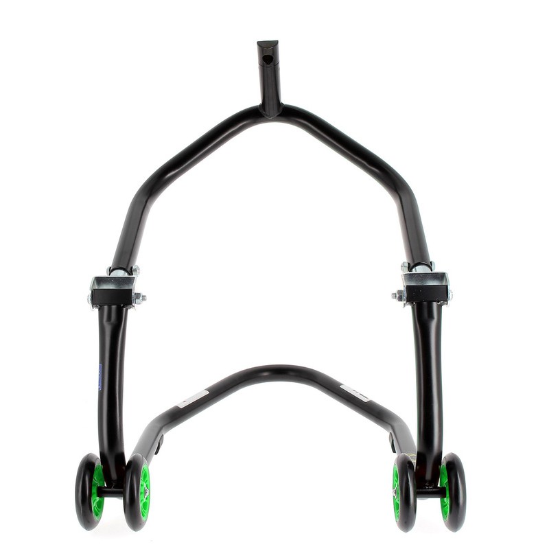 Béquille avant sous té BIHR Home Track noir mat roues vert Béquille avant sous té BIHR Home Track noir mat roues vert – Image 2