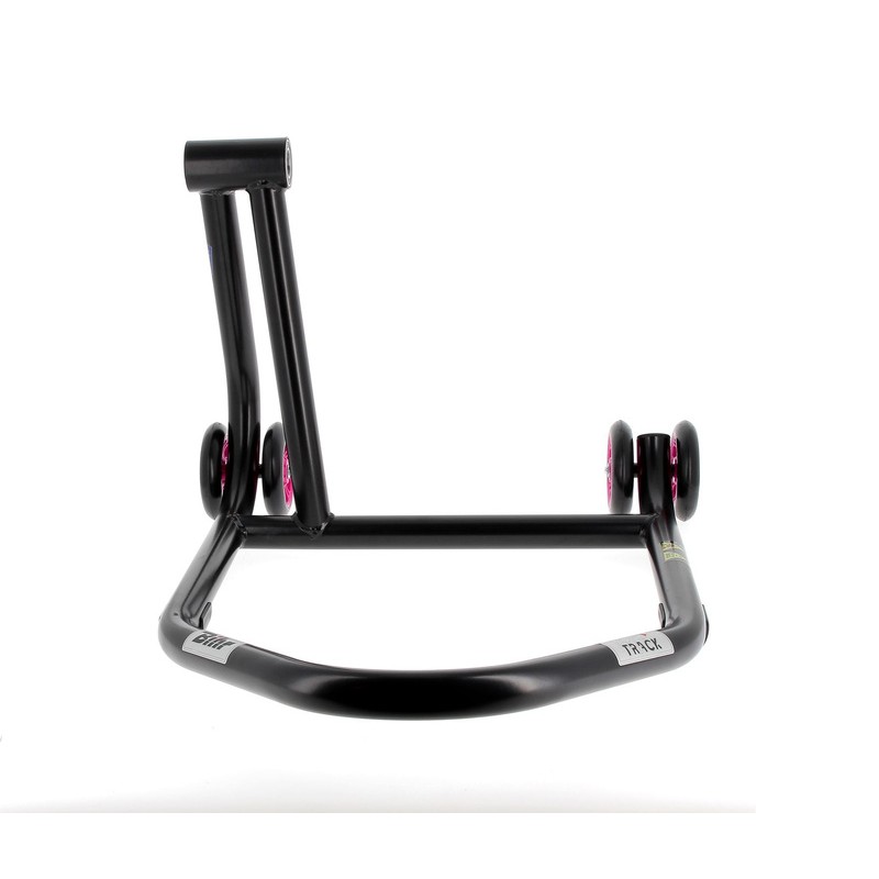 Béquille monobras gauche BIHR Home Track noir mat roues rose Béquille monobras gauche BIHR Home Track noir mat roues rose – Image 2