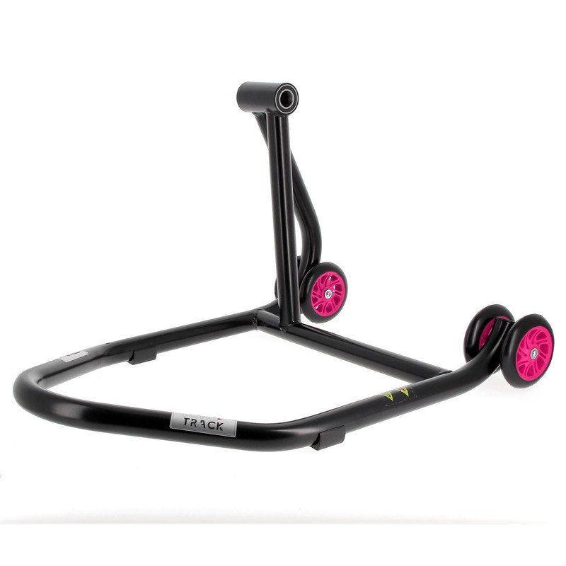 Béquille monobras gauche BIHR Home Track noir mat roues rose Béquille monobras gauche BIHR Home Track noir mat roues rose – Image 4