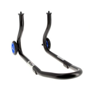 B������quille avant BIHR Home Track fixe noir mat roues bleu