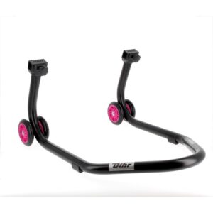 B������quille arri������re BIHR Home Track supports en "L" noir mat roues rose