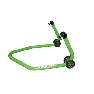 B������quille arri������re universelle BIKE LIFT vert avec supports caoutchouc en "L"