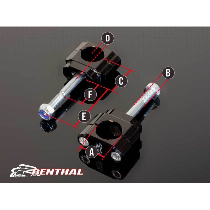 Pontets de guidon RENTHAL Ø28,6mm Fatbar/Twinwall Yamaha Pontets de guidon RENTHAL ������28,6mm Fatbar/Twinwall Yamaha