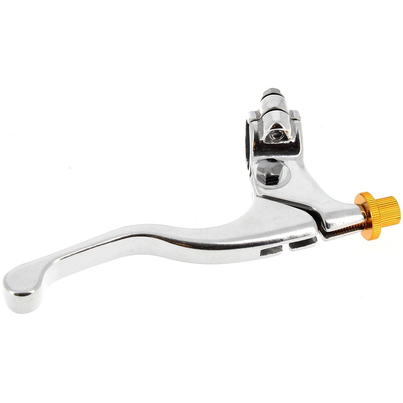 Levier de frein court + cocotte BIHR aluminium coulé poli universel Levier de frein court + cocotte BIHR aluminium coul������ poli universel