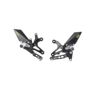 Commandes recul������es r������glables/repliables LIGHTECH s������lection standard noir Kawasaki ZX6R/636