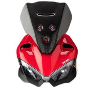 Couvercle de support de tachym������tre LIGHTECH carbone - Ducati Streetfight V4