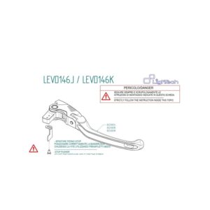 Levier de frein LIGHTECH repliable type J