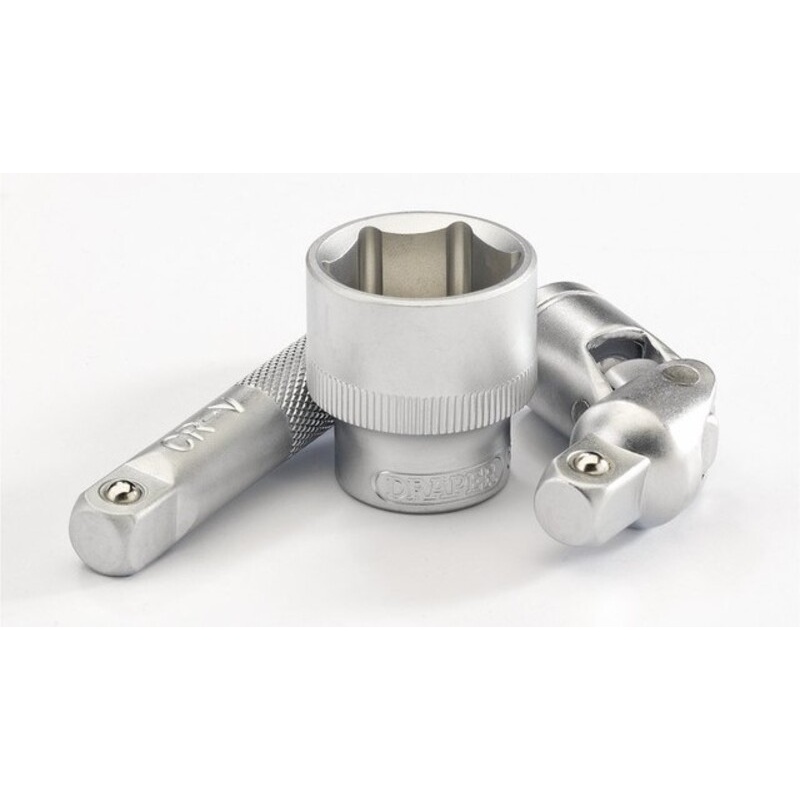 Coffret douilles & cliquet 3/8" DRAPER métrique & pouce 18 pièces Coffret douilles & cliquet 3/8" DRAPER métrique & pouce 18 pièces – Image 5