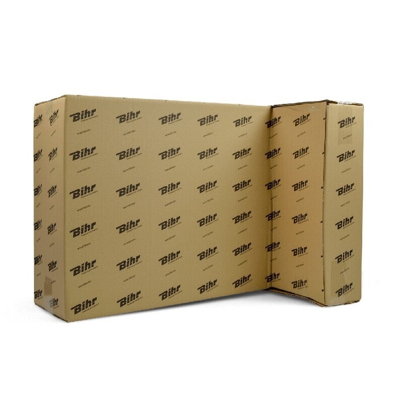 Béquille arrière BIHR Home Track fixe supports en "V" noir mat roues jaune Béquille arrière BIHR Home Track fixe supports en "V" noir mat roues jaune – Image 5