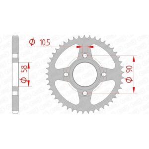 Couronne AFAM acier standard 10223 - 428