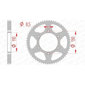 Couronne AFAM acier standard 116100 - 420