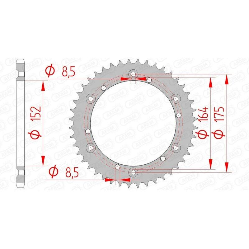 Couronne AFAM acier standard 12500 - 520 Couronne AFAM acier standard 12500 - 520