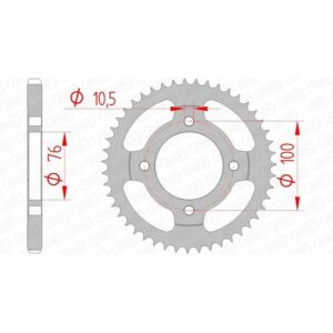 Couronne AFAM acier standard 14208 - 428