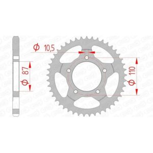 Couronne AFAM acier standard 14404 - 525