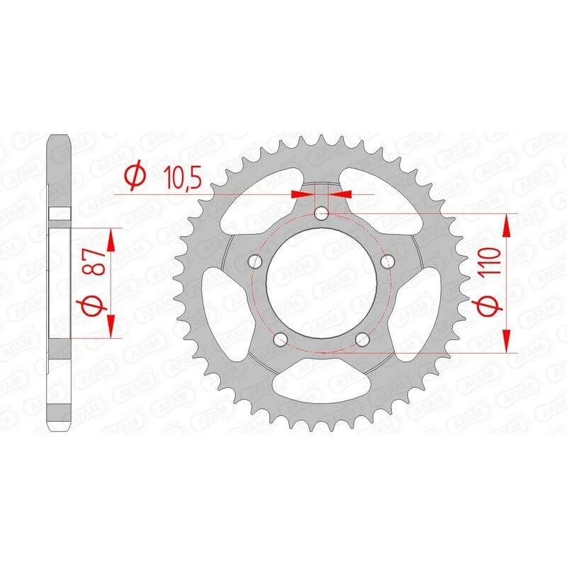 Couronne AFAM acier standard 14404 - 525 Couronne AFAM acier standard 14404 - 525