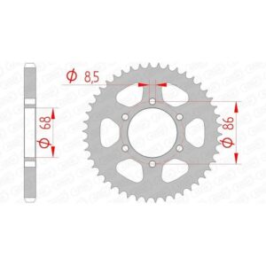 Couronne AFAM acier standard 16201 - 428