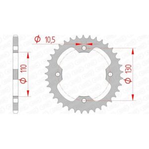 Couronne AFAM acier standard 16406 - 520