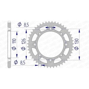Couronne AFAM aluminium 17107420