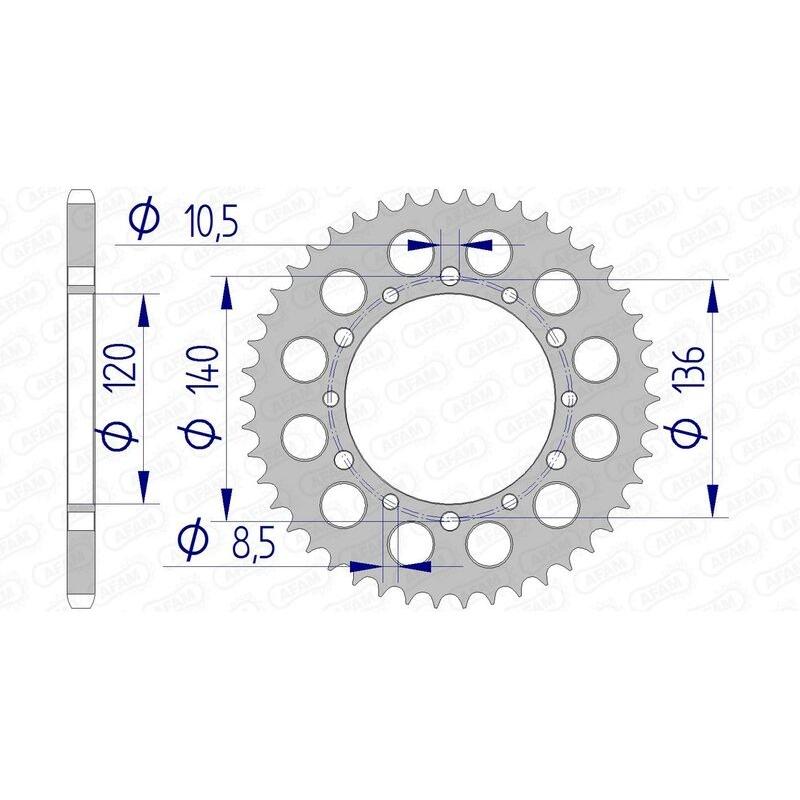 Couronne AFAM aluminium 17404520 Couronne AFAM aluminium 17404520